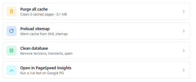 Developer terminal showing active WP-CLI command executions for PlugoSpeed automated cache preload and purging